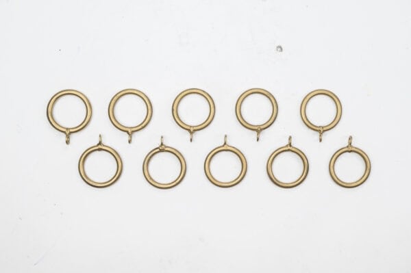 Ten Standard Curtain Rings evenly arranged in two rows on a plain white background.
